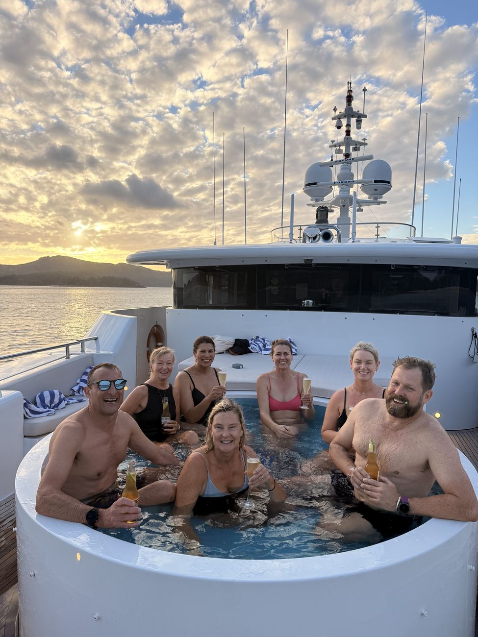 The spa on the bow